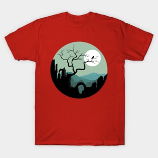 Rock dessert landscape illustration T-Shirt